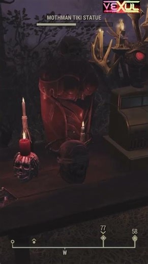 Fallout 76 — MOTHMAN Temple Creepy Build #fallout76 #fallout #mothman