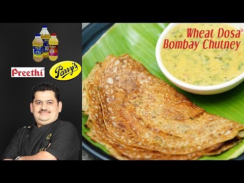 Venkatesh Bhat makes Wheat Dosa & Bombay Chutney | கோதுமை தோசை | bombay சட்னி recipe | godhumai dosa