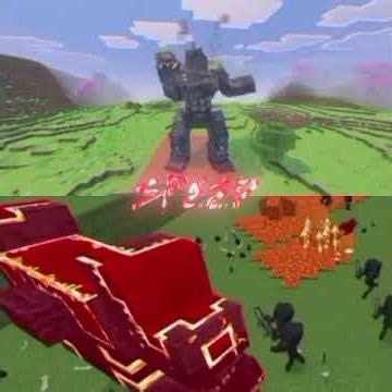 golem kong vs netherite monstrosity #kaijucraft. #lendercataclysm
