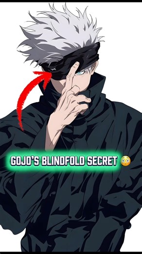 Gojos blindfold Secret 🤫