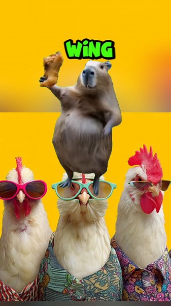 POV: The Chicken Wing Song Took Over His Brain 😂🍗 #shorts #memes #funnyshorts #chicken #fyp
