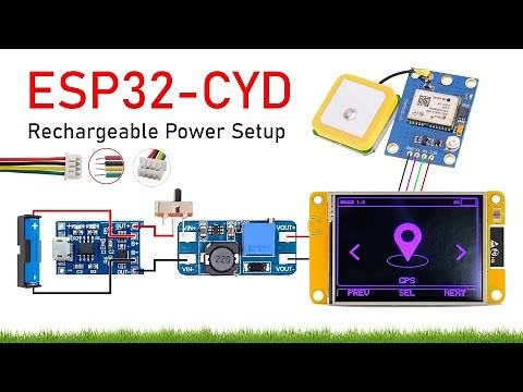 ESP32-CYD Battery Guide: Rechargeable Power Setup with JST SH 1.25mm Cable