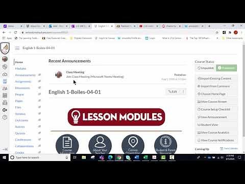 Adding a Teams Meeting to Canvas