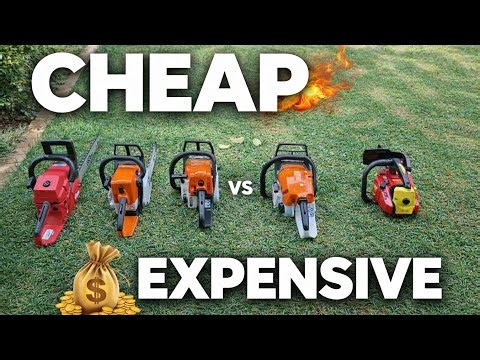 DOES A EXPENSIVE CHAINSAW START EASIER? Stihl chainsaws vs cheap saws.