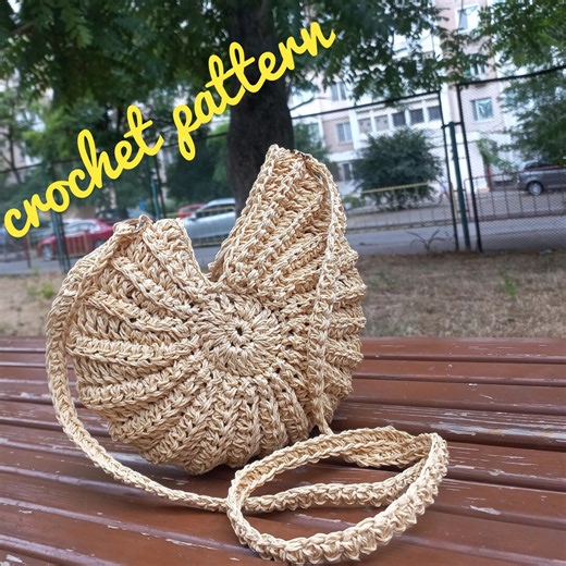 Crochet Bag Pattern Seashell Bag Boho Bag Pattern Raffia Bag PATTERN Instant PDF Digital Download Crochet Raffia Bag Shell Bag Pdf Crochet - Etsy