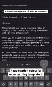 Follow me for more tips 👀💡 Ever wondered how to give a 2 weeks’ notice for your job? Here’s how you can to your employer📩💡 #Wonsulting #JobTips #CareerAdvice #CareerHelp #LinkedIn #LinkedInTips #Interview #InterviewTips #JobHelp #Resume #ResumeTips | Jonathan Javier