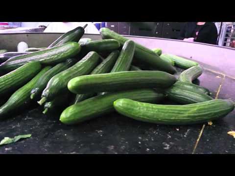 Cucumber packing / sealing machine by Christiaens