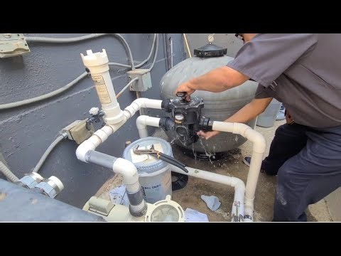 Replace muti-port valve on pool filter