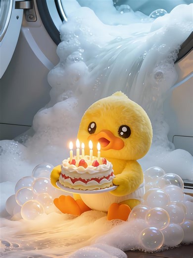 🎉 🥳 Happy Birthday To You! ❤️ Squeaky clean wishes #BDuck #happybirthday #birthday #cake #cute