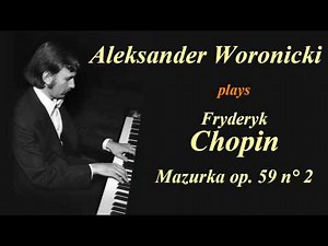 Chopin - Mazurka in A-flat Major op. 59 n° 2 (Aleksander Woronicki, studio)