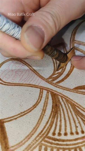 Runystore on Instagram: "This pattern is drawn with hot beeswax — every line is slow and intentional. In Miao culture, the Butterfly Mother symbolizes creation, life, and protection. Watching this process feels like seeing a story take shape. See more meaningful handmade patterns on our website. 👉 runystore.com #miaobatik #miaoart #butterflymother #batikart #handmadetextiles #textileart #slowcraft"