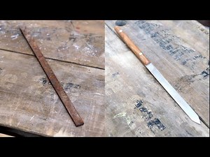 錆びたヤスリからパーティングツールを作る動画 Making parting tool from rusty old file.