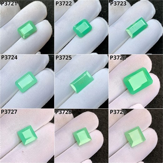 100% Natural Chrysoprase Gemstone Faceted Cut Rectangle Loose Gemstone Semi Precious Gemstone for Jewelry Making Popegems Wholesalegems - Etsy