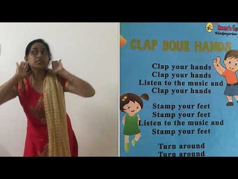 Nursery Rhymes | Clap Your Hands #how to teach rhymes for preschool kids | Rhymes For Preschool Kids
