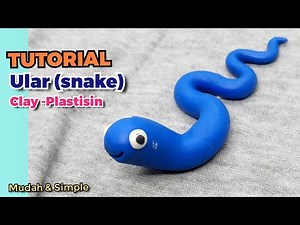 How to Make a Snake- How to Make Polymer Clay, Fondant, DIY Plasticine Tutorial Easily