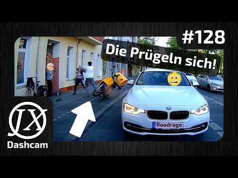 Guy hits things & scooter falls against car during scuffle | #128 Dashcam Compilation Berlin
