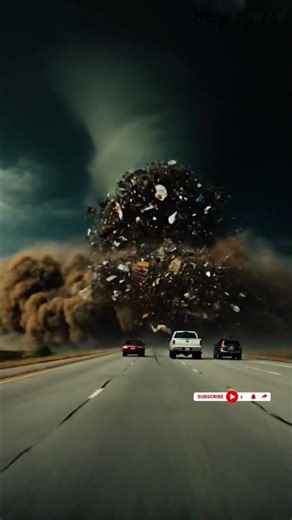 Supercell Tornado Rips Through Open Highway 🌪️🚗