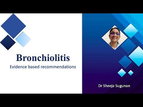 Bronchiolitis: Evidence based management by Dr Sheeja Sugunan, Associate Professor, SAT, GMC Tvm