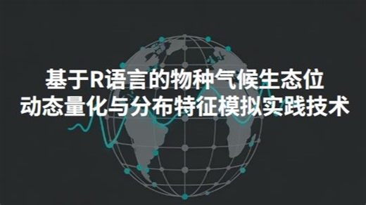 基于R语言的物种气候生态位动态量化在全球气候变化加剧与生物多样性丧失的双重危机下，精准量化物种的气候生态位、预测其潜在分布格局及动态迁移路径，已成为入侵生物学风