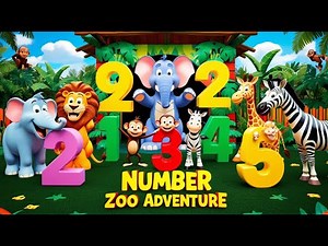 Number Zoo Adventure | Count Animals 1 to 10 for Kids 🐘🦓🐵