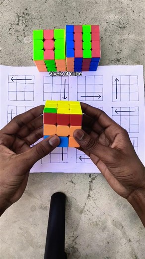 3x3 Cube Solve in 4 Moves 😱🔥 #shorts #tricks #puzzle #rubikscube #viral