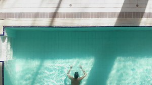 Woman swimmer in the pool | Free Stock Video Footage