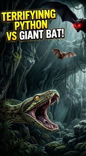 THE CAVE NIGHTMARE: Mother Bat vs. Giant Python! 🦇🐍