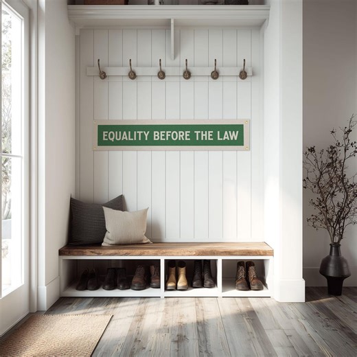 Equality Before the Law Felt Sign Banner | Vintage Style Nebraska State Motto Banner, Inspirational Decor, American Wall Art Gift - Etsy