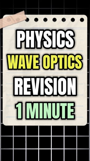 Learners Gang  on Instagram: "Class 12 : Wave Optics Revision "