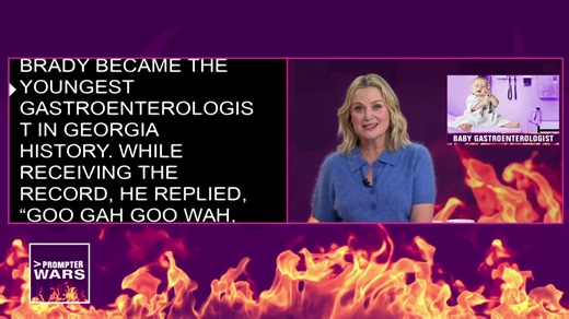 Jenna and Amy Poehler face-off in Prompter Wars game