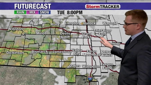 Colder to the north this afternoon