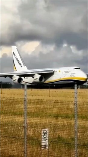 Antonov Landing At Stansted Airport #aviation
