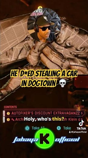 You’re NOT Supposed to Find This… Dead Driver from El Capitan’s Contract (Cyberpunk 2077)