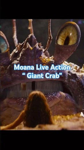 Giant Crab (Tamatoa) First Look in Moana Live Action! 🦀 | Disney Short