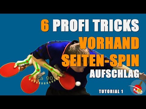 How to serve: Tutorial - Tischtennis Vorhand Seiten-Spin Aufschlag