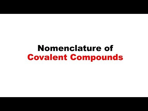 Nomenclature of Covalent Compounds