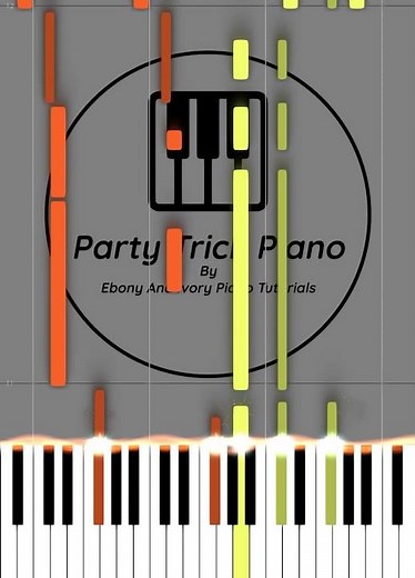 Kanye West - Flashing Lights - Party Trick Piano by Ebony And Ivory Piano Tutorials