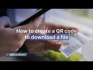 How to create a QR code to download a PDF or any type of file - QR Code KIT