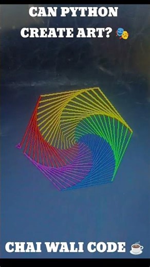 Can python create Art ? #shorts #python #creativecoding