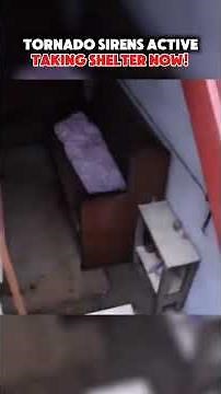 tornado sirens active , take the shelter now! #tornado #fyp #shelter