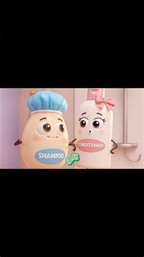 shampoo & conditioner #viralshorts #cartoon #trending #haircare #funny