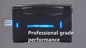 Zunate BNC Video Converter HD 1080p/720p Adapter for Surveillance Monitor with Audio Output