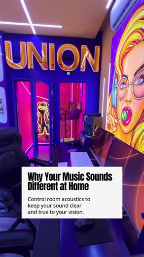 Ever wonder why your music sounds different in the studio than at home? It’s all about studio acoustics — the key factor that shapes your sound. Here’s what you need to know: • Proper acoustic treatment controls reflections and echoes • It keeps your recordings clean and true to your vision • Poor acoustics can hide flaws or distort your mix At Union Recording Studio, our spaces are designed to give your music clarity and power. When your environment supports your creativity, your music stands o