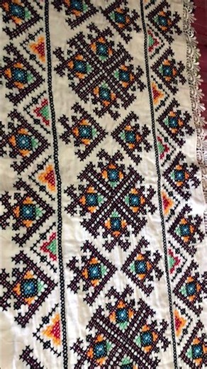 Most beautiful cross stitch embroidered table runner #crossstitch #runner