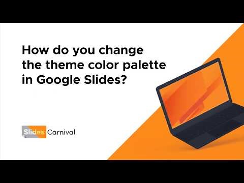 How do you change theme color palette in Google Slides?