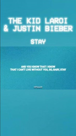STAY - Justin Bieber (Lyrics)#2021#Nostalgia#GoodVibes#Music#Synthpop#STAY#UPload8#musiclyrics#Audio