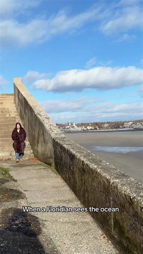 It hits differently when you get to wear a jacket to the beach. #beach #Atlantic #eastcoast #massachusettscheck #beachcheck