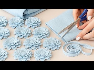 Turn Old Jeans into Beautiful Dahlias | Step-by-Step Tutorial (2025)