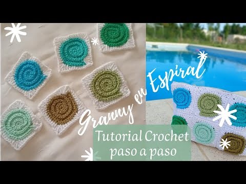 How to crochet an easy Granny Spiral