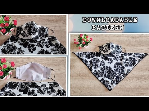 Detachable Scarf Face Mask | Mask for Winter Season | Printable Pattern 👇